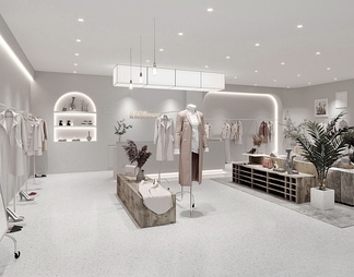 服装店女装店 服装店女装店3D模型下载【ID:571636】