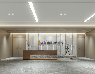 前台过道 前台过道3d模型下载【ID:571455】