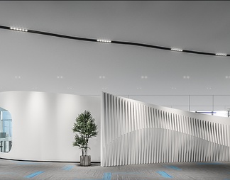 办公室过道背景 办公室过道背景3d模型下载【ID:572310】