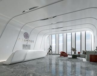 办公室前台 办公室前台3d模型下载【ID:572152】