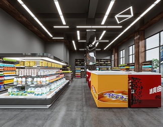 超市 超市3D模型下载【ID:572690】