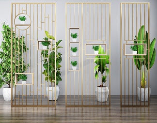 金属隔断 金属隔断3d模型下载【ID:572648】
