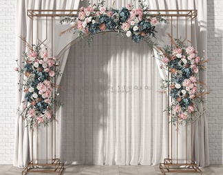 婚庆布置 婚庆布置3D模型下载【ID:573212】