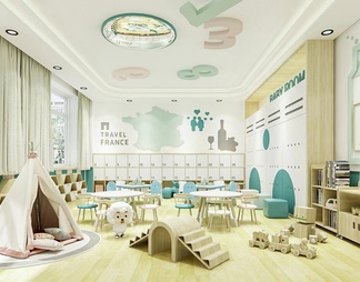 幼儿园 幼儿园3d模型下载【ID:573754】