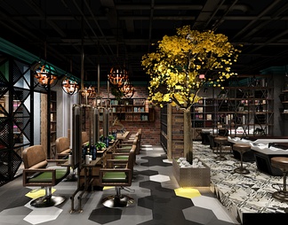 美容美发 美容美发3d模型下载【ID:575939】