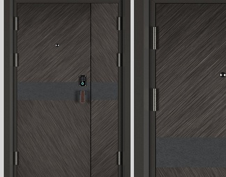 单开门 单开门3d模型下载【ID:576268】