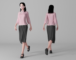 女人 女人3d模型下载【ID:576939】