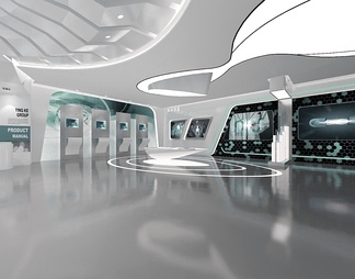 科技展厅 科技展厅3d模型下载【ID:577240】