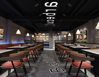 串吧烧烤店 串吧烧烤店3d模型下载【ID:577741】