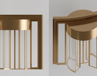 旋转门 旋转门3d模型下载【ID:580994】