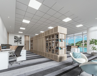 办公室 办公室3d模型下载【ID:583869】