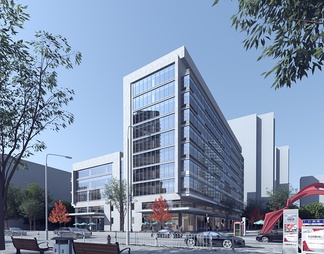 商业建筑办公楼高层写字楼 商业建筑办公楼高层写字楼3d模型下载【ID:584031】