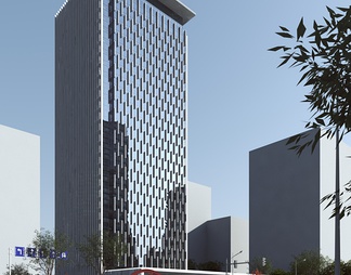 商业建筑办公楼高层公建 商业建筑办公楼高层公建3d模型下载【ID:584049】