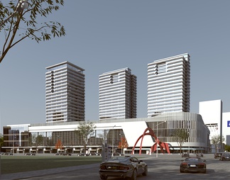 商业办公楼高层公建 商业办公楼高层公建3d模型下载【ID:584067】