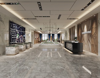 酒店大厅 酒店大厅3D模型下载【ID:603639】