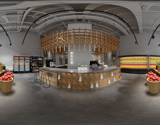 水果店 水果店3D模型下载【ID:603525】
