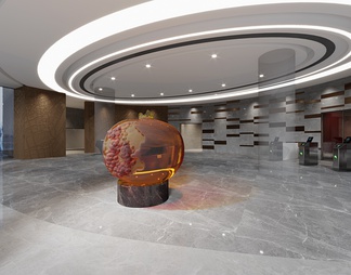 展厅大厅 展厅大厅3D模型下载【ID:603582】