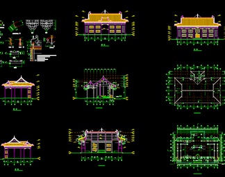 洗心禅寺天王殿施工图 洗心禅寺天王殿施工图【ID:610879】