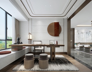 书房 书房3D模型下载【ID:612118】