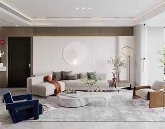 家居客厅 家居客厅3D模型下载【ID:619447】