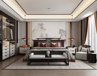 卧室 卧室3D模型下载【ID:620155】