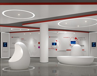 科技展厅 鸡蛋展厅 科技展厅 鸡蛋展厅3D模型下载【ID:623908】