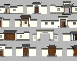 入户大门 入户大门3D模型下载【ID:635875】
