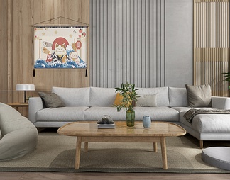 客厅 客厅3D模型下载【ID:646822】