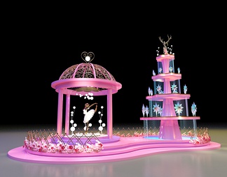 美陈 圣诞小点 商业美陈 美陈 圣诞小点 商业美陈3D模型下载【ID:647098】
