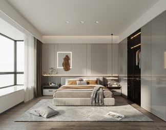 主卧床 主卧床3D模型下载【ID:647419】