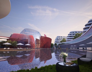 建筑外景 建筑外景3D模型下载【ID:657454】