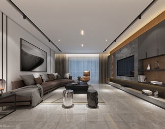 客厅 客厅3D模型下载【ID:666841】