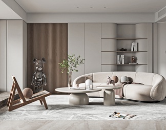 客厅 客厅3D模型下载【ID:673155】