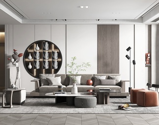客厅 客厅3D模型下载【ID:673156】
