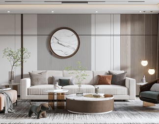 客厅 客厅3D模型下载【ID:673144】