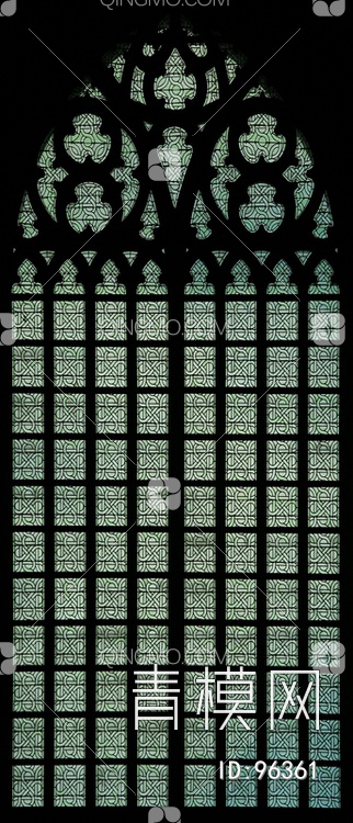 关键字 灰黑绿特大尺寸jpg 窗建筑构件贴图库 彩色玻璃窗户