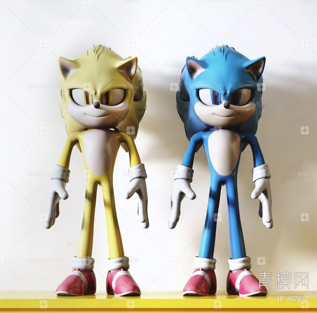关键字: 现代黄 玩具陈设饰品3d模型 音速小子索尼克儿童玩具