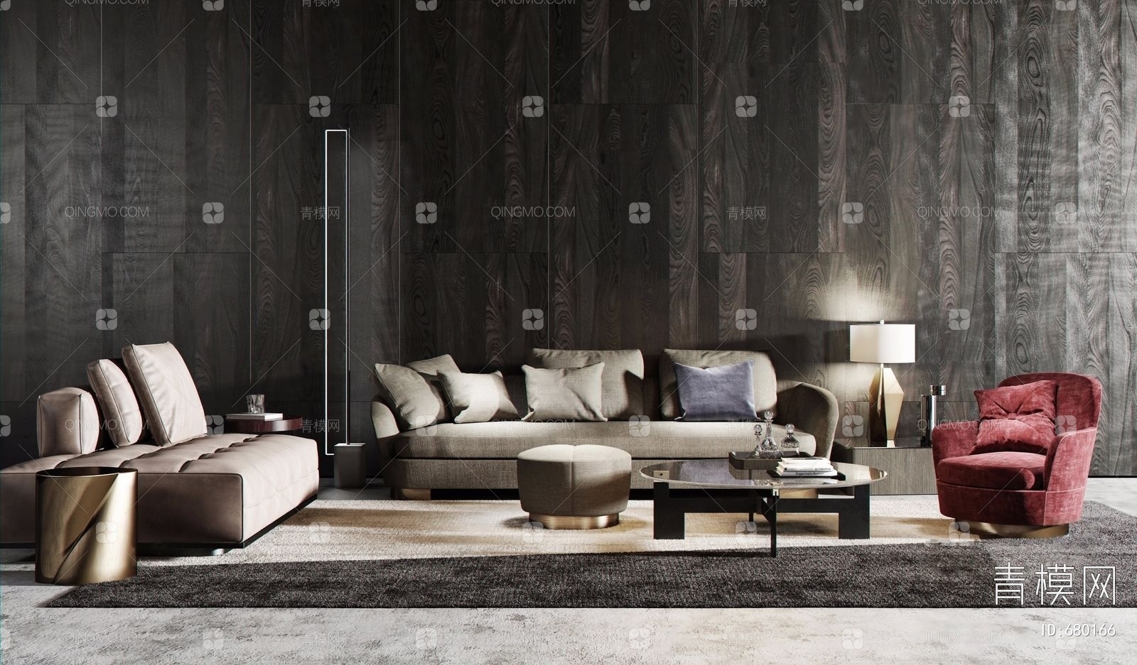 【意大利 米洛提 Minotti 沙发茶几组合3D模型】-现代VR有灯光有贴图MAX2016意大利 米洛提 Minotti 沙发茶几组合3d ...