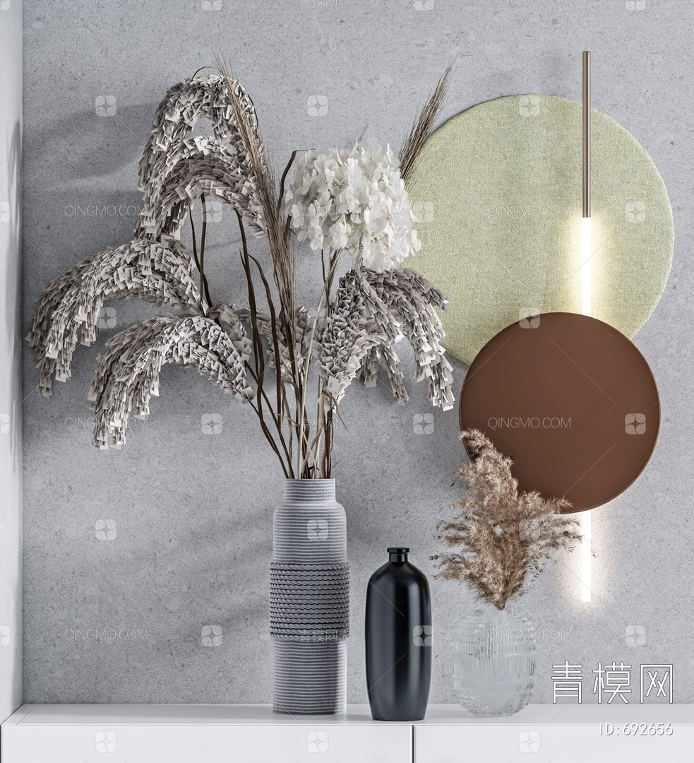 【花瓶花卉插花桌面摆设3D模型】-现代VR有灯光有贴图MAX2014花瓶花卉插花桌面摆设3d模型下载-ID692656-免费3Dmax模型库 ...