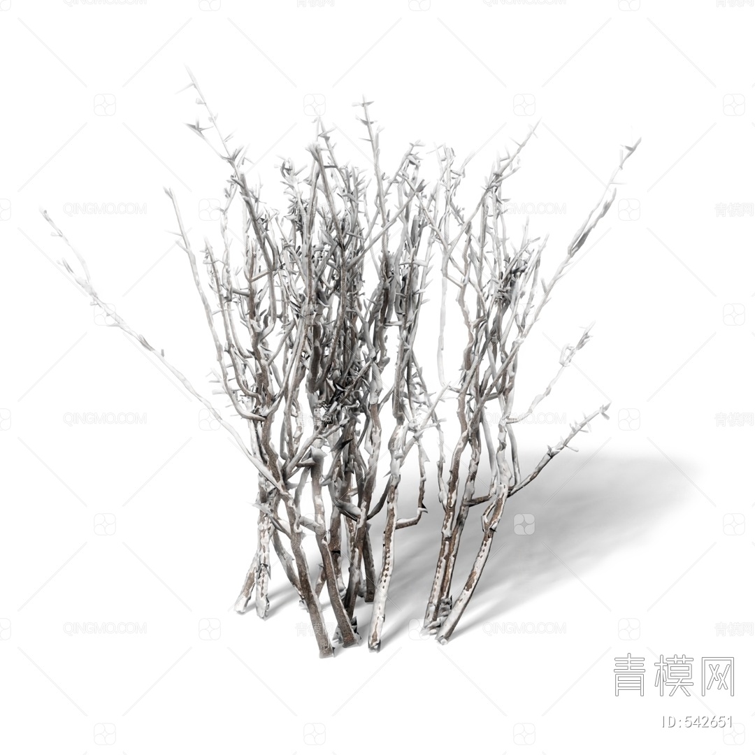 【树枝3D模型】-现代VR有灯光有贴图MAX2014树枝3d模型下载-ID542651-免费3Dmax模型库 - 青模3d模型网