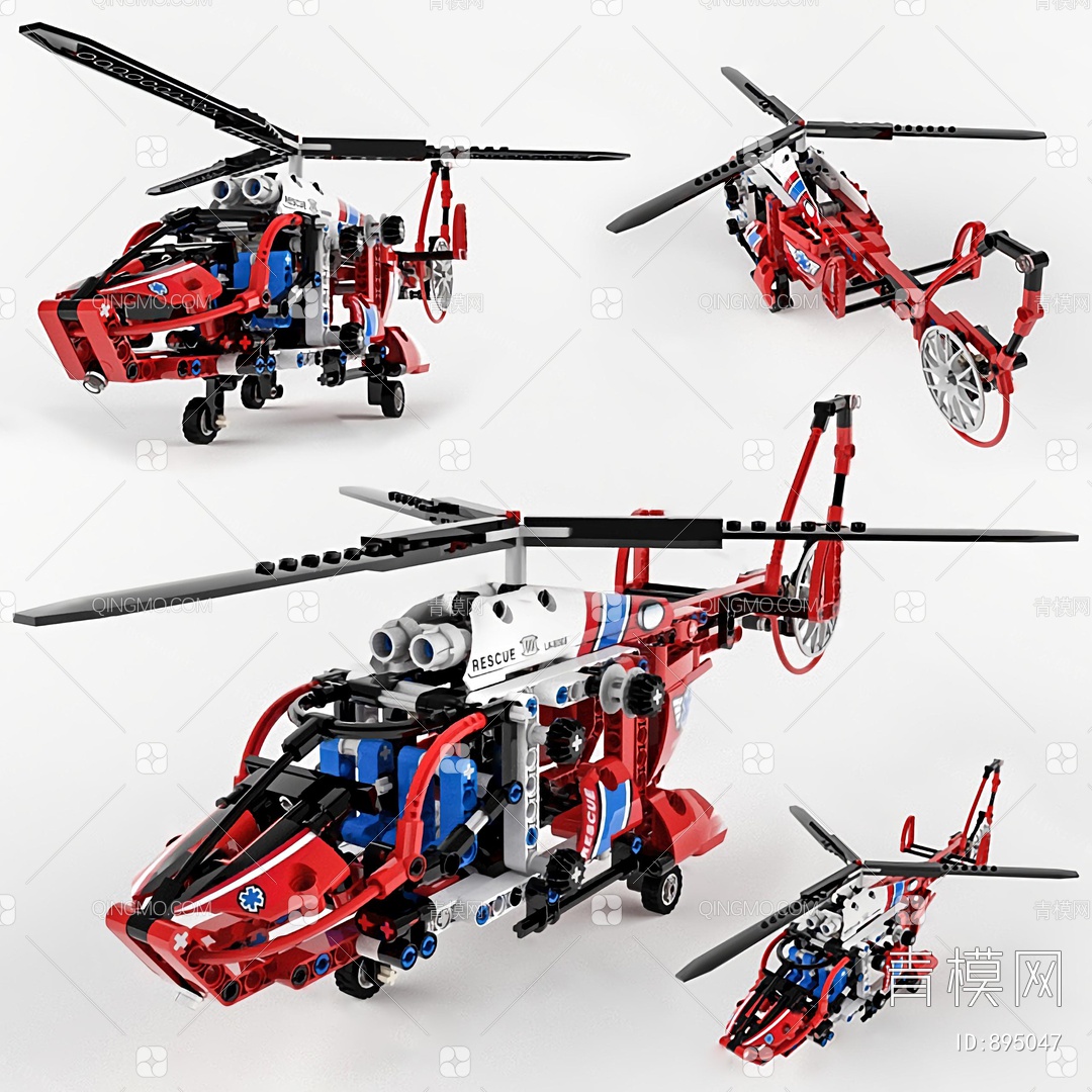 OH-6 Loach – 轻型观测直升机 （brickmania乐高第三方模型） - 哔哩哔哩