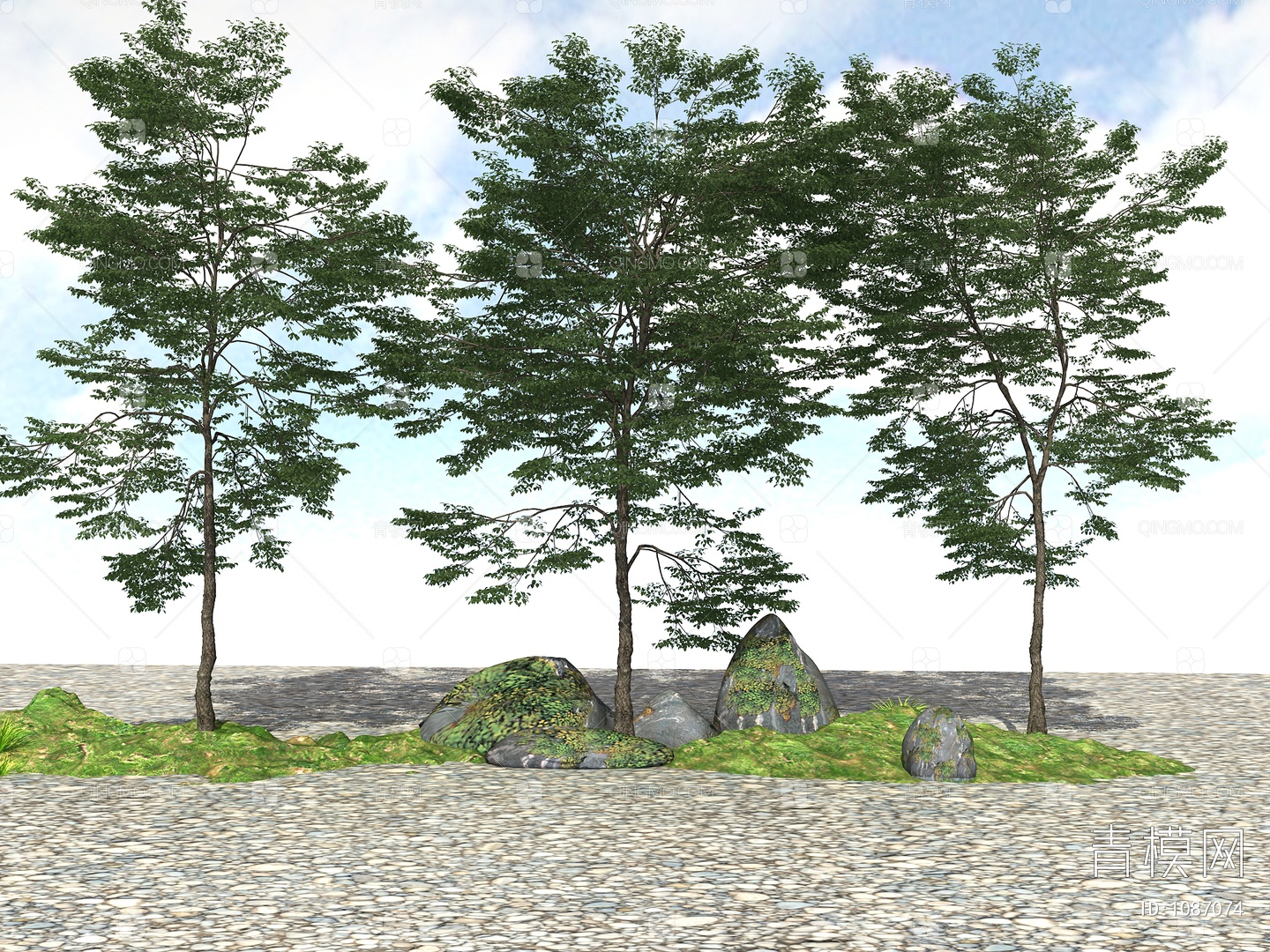 【君迁子树3D模型】-现代VR有灯光有贴图MAX2016君迁子树3d模型下载-ID1087074-免费3Dmax模型库 - 青模3d模型网