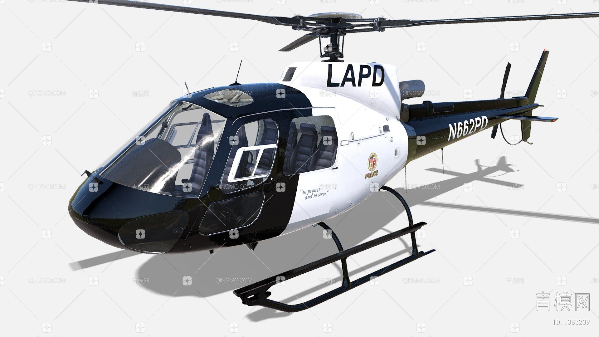 直升机 3D模型 CG模型 下载 (QOOKAR)