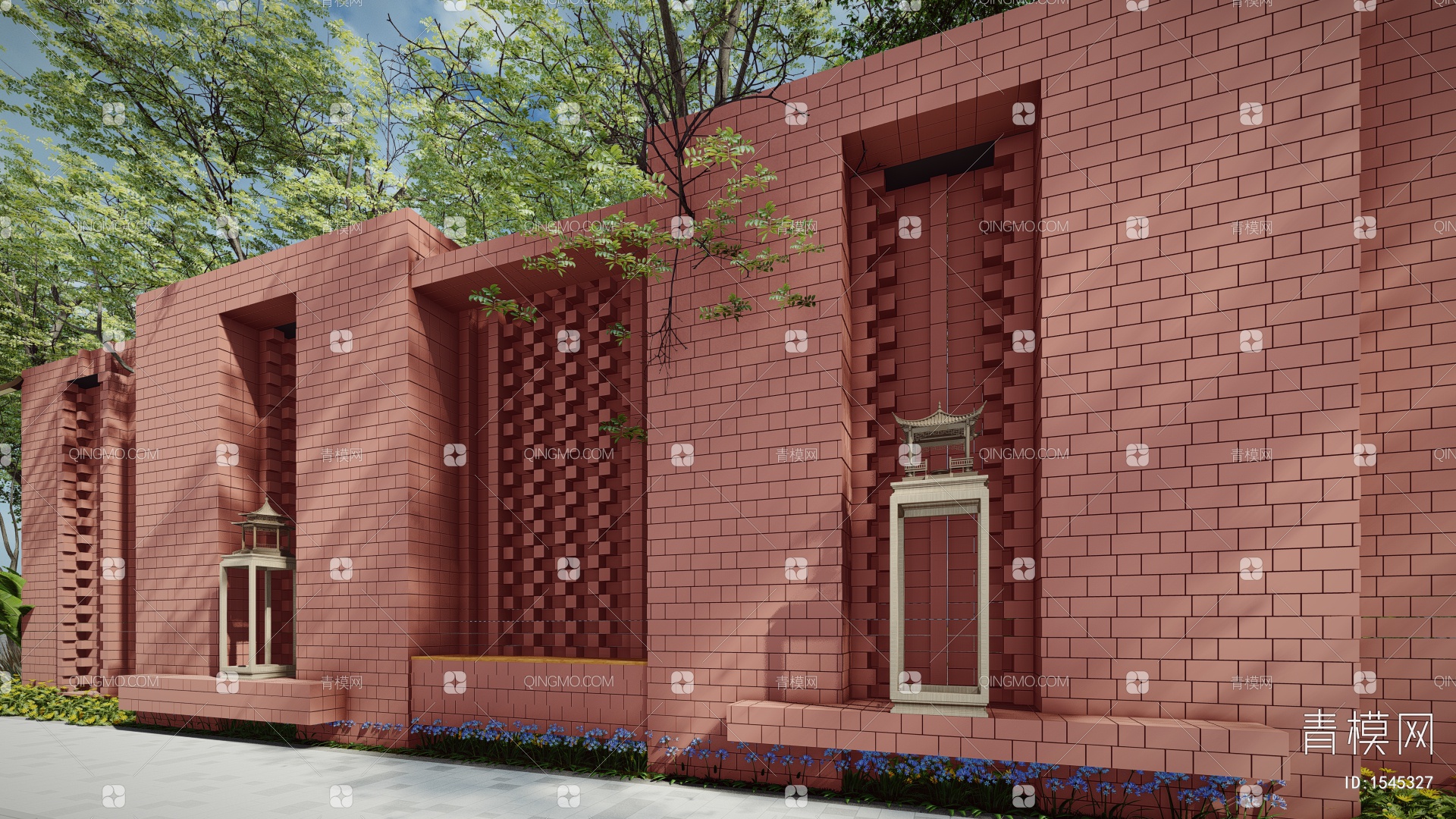 【3D贴图】红砖墙-3d材质贴图下载_贴图素材_3d贴图网 - 建E网3dmax材质库