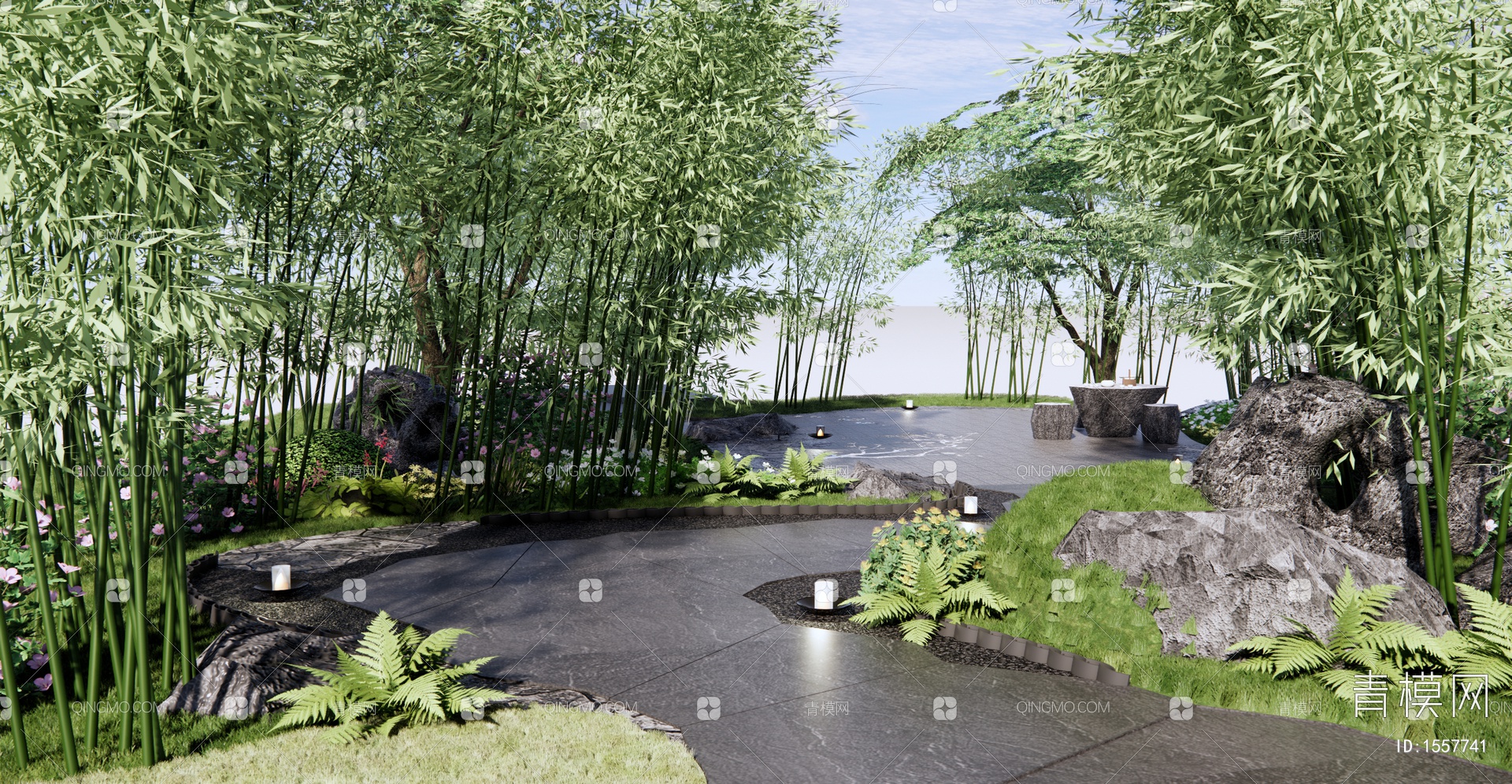 别墅庭院景观作品|空间|景观设计|畅美园林 - 原创作品 - 站酷 (ZCOOL)
