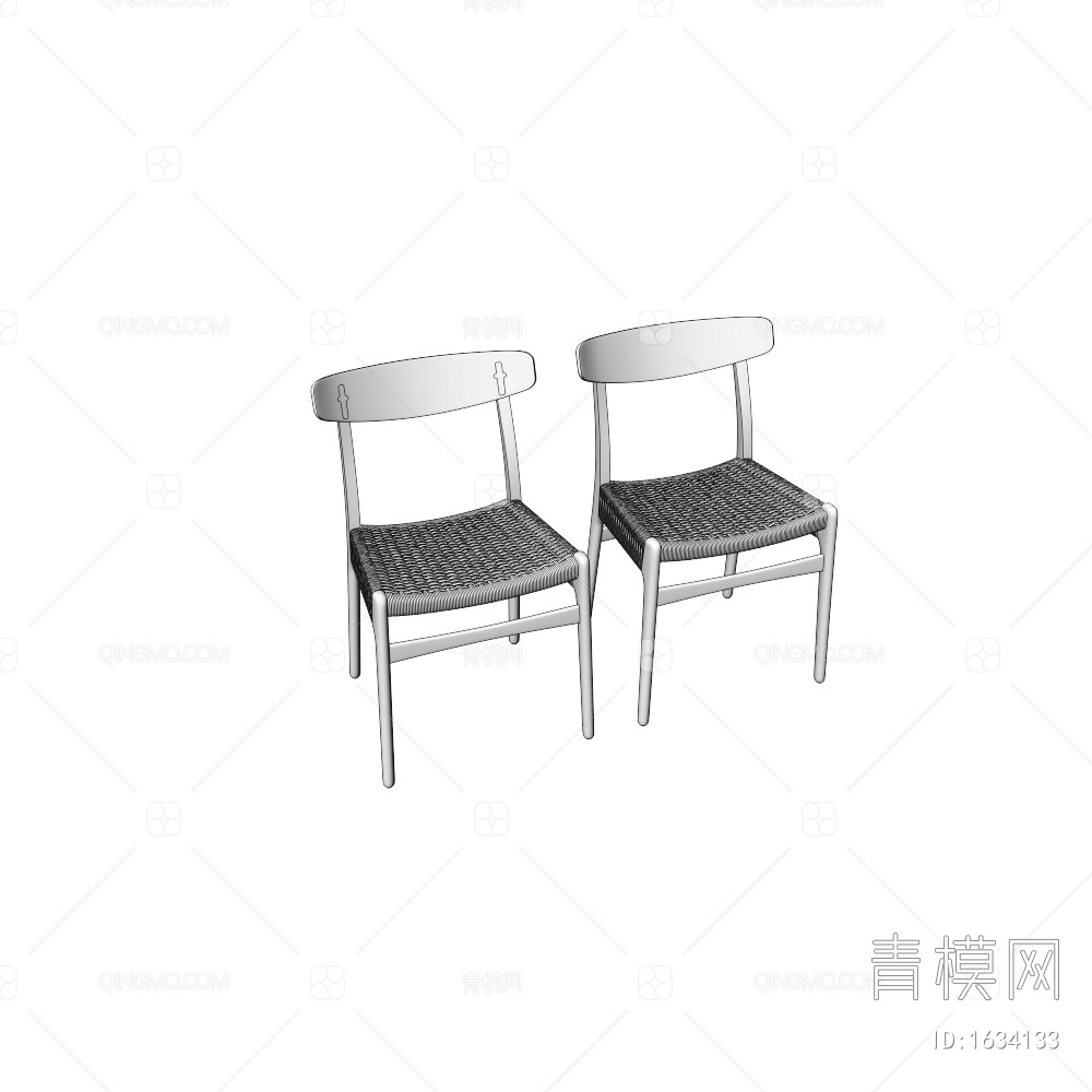 【休闲椅3D模型】-VR侘寂无灯光有贴图MAX2016休闲椅3d模型下载-ID1634133-免费3Dmax模型库 - 青模3d模型网