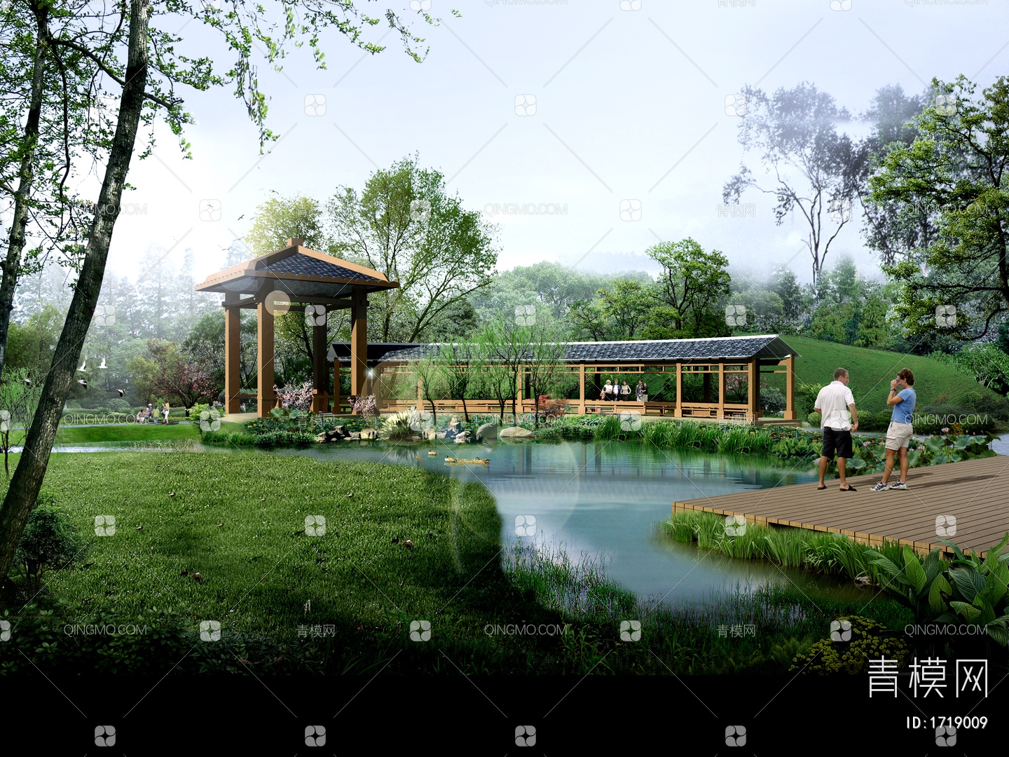 小庭院设计效果图一张-大图的图片浏览,园林效果图,花园庭院,园林景观设计施工图纸资料下载_定鼎园林