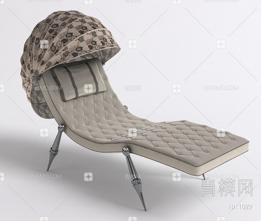 沙滩椅贵妃椅3D模型下载【ID:1029】