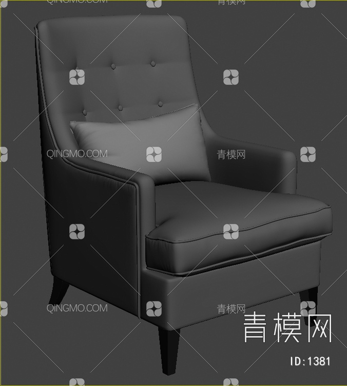 沙发椅3D模型下载【ID:1381】