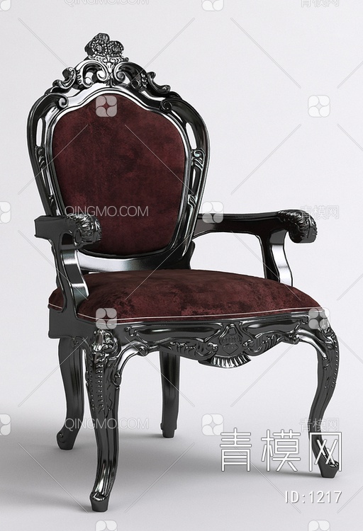 扶手椅3D模型下载【ID:1217】